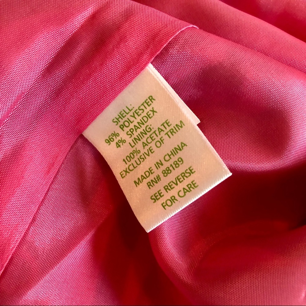 NWOT Lilly Pulitzer Pink & Green Tropical Skirt Size XL - Picture 5 of 6